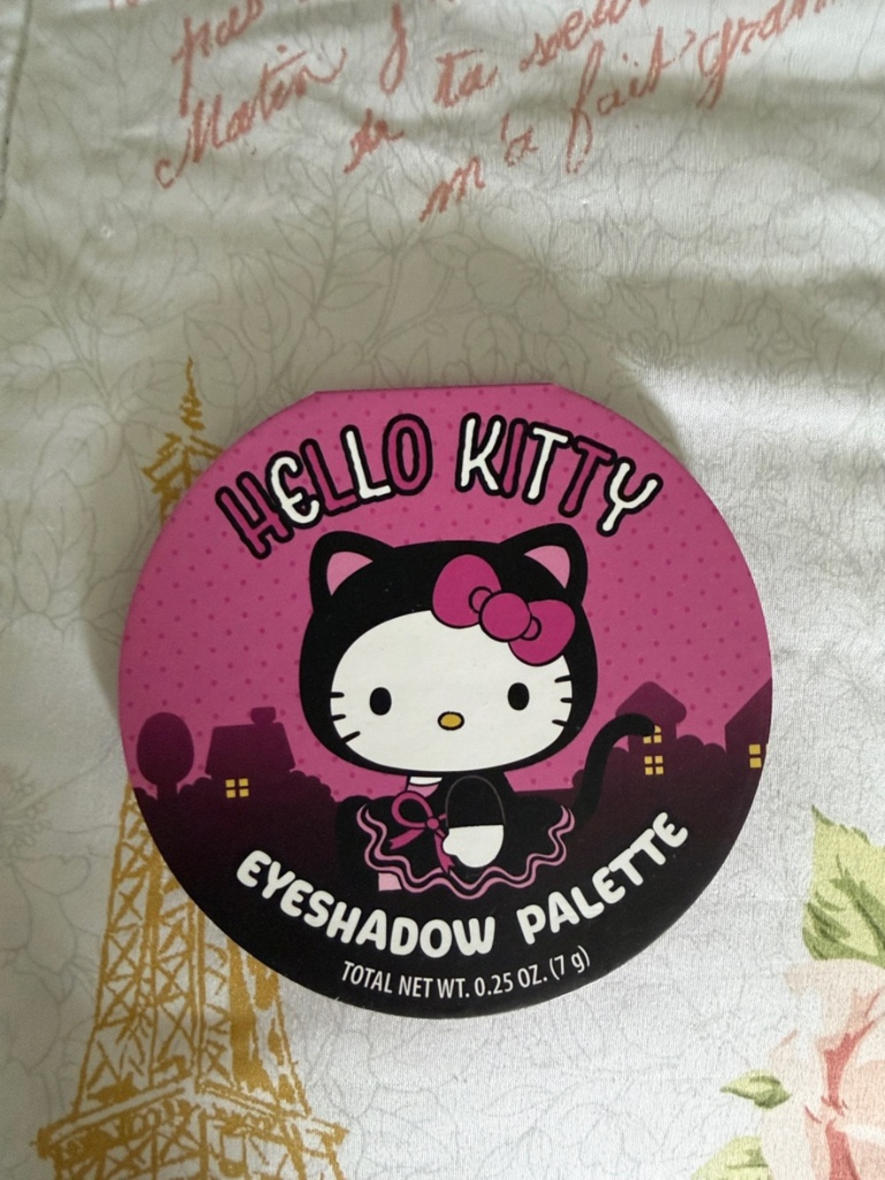 Hello Kitty Pink and Black Round Eyeshadow Compact